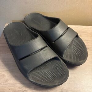 Oofos OOAHH Recovery Sandal Slides Black women’s 9 men’s 7 EU40 cushioned